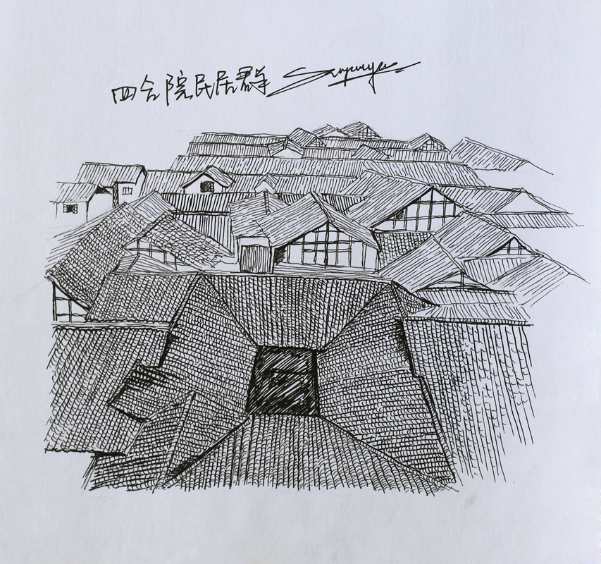随手速写我眼中的北京胡同