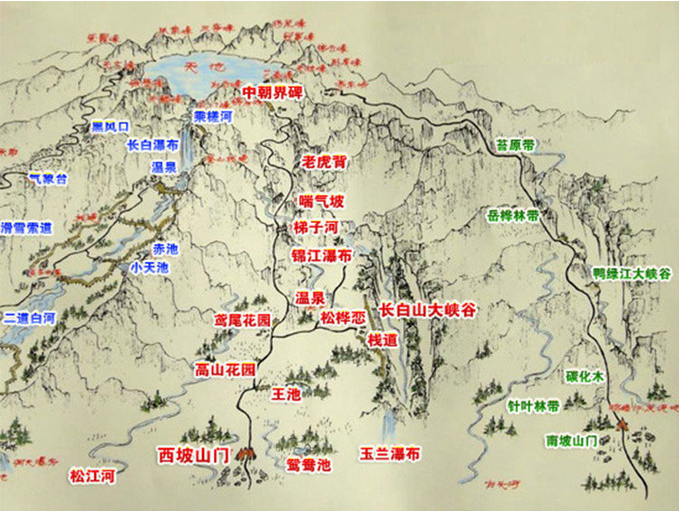 长白山有广义和狭义之分,广义上的长白山是一座山脉,但是一般来旅游所