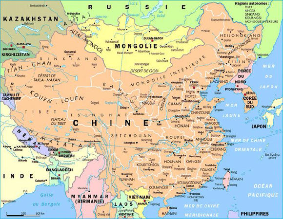 藏南地区几乎全被划归印度 阿克塞钦大多被划为中印巴争议区 美国版图片
