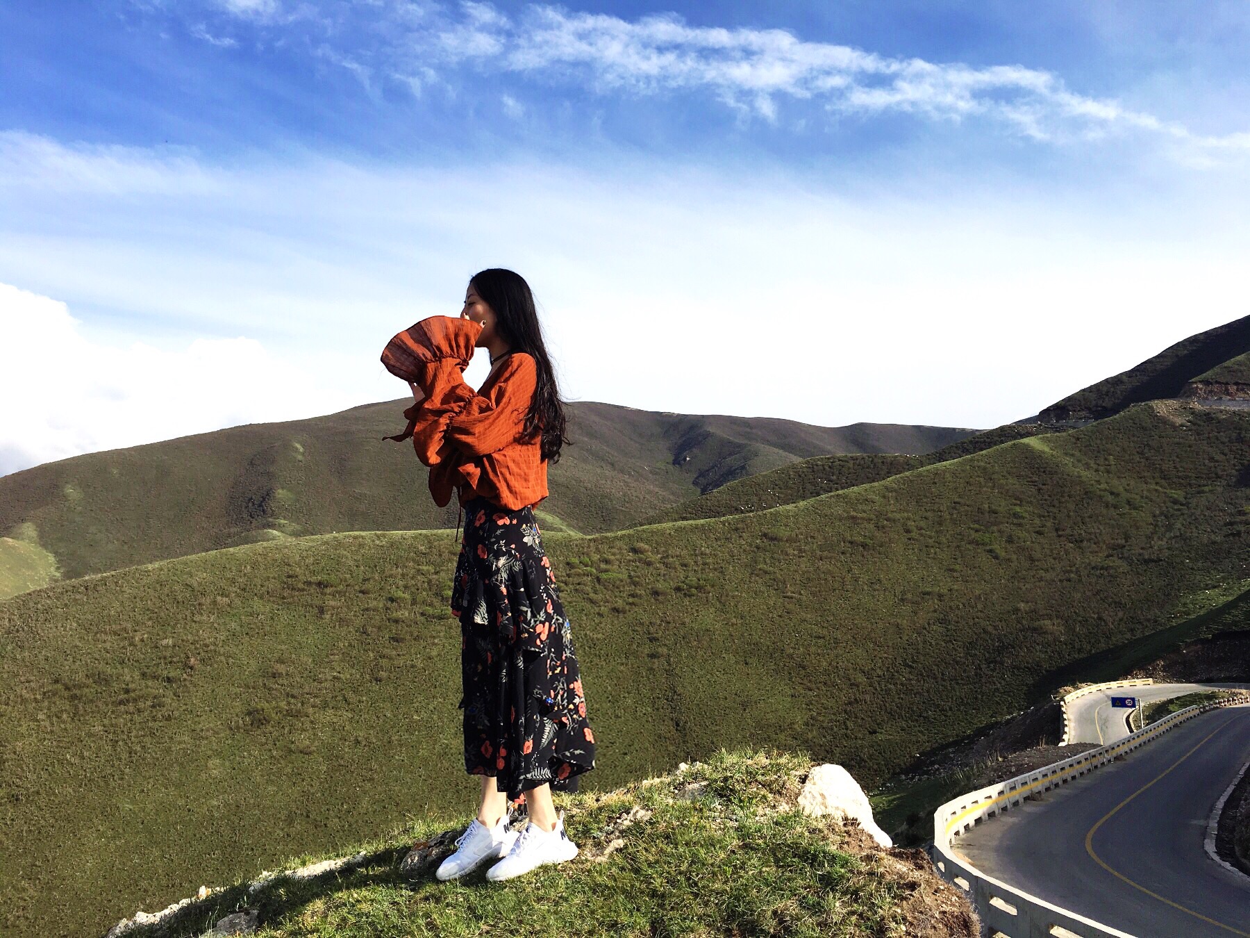 司机会带你去一个可以看青海湖全景的山上,风景一般,但可以拍照