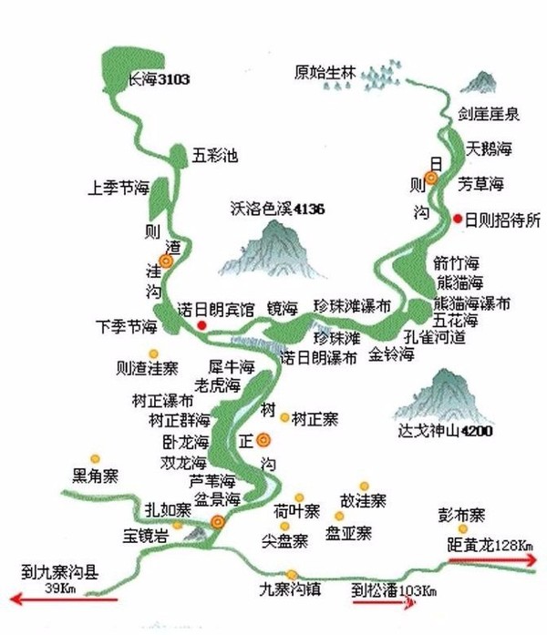 【九寨沟景区一日游推荐线路】