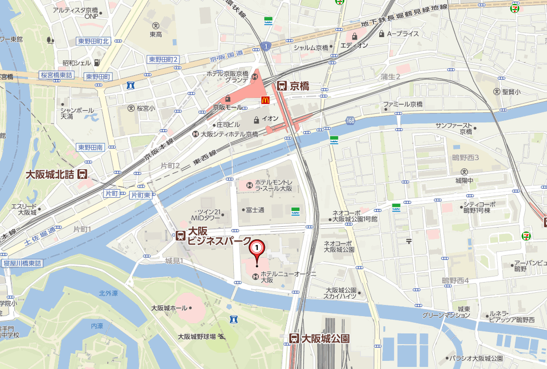 ken lv17指路人 2018-04-26 下图中1的位置就是 大阪新大谷酒店