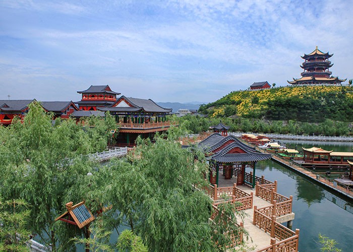 横店影视城圆明园夜景