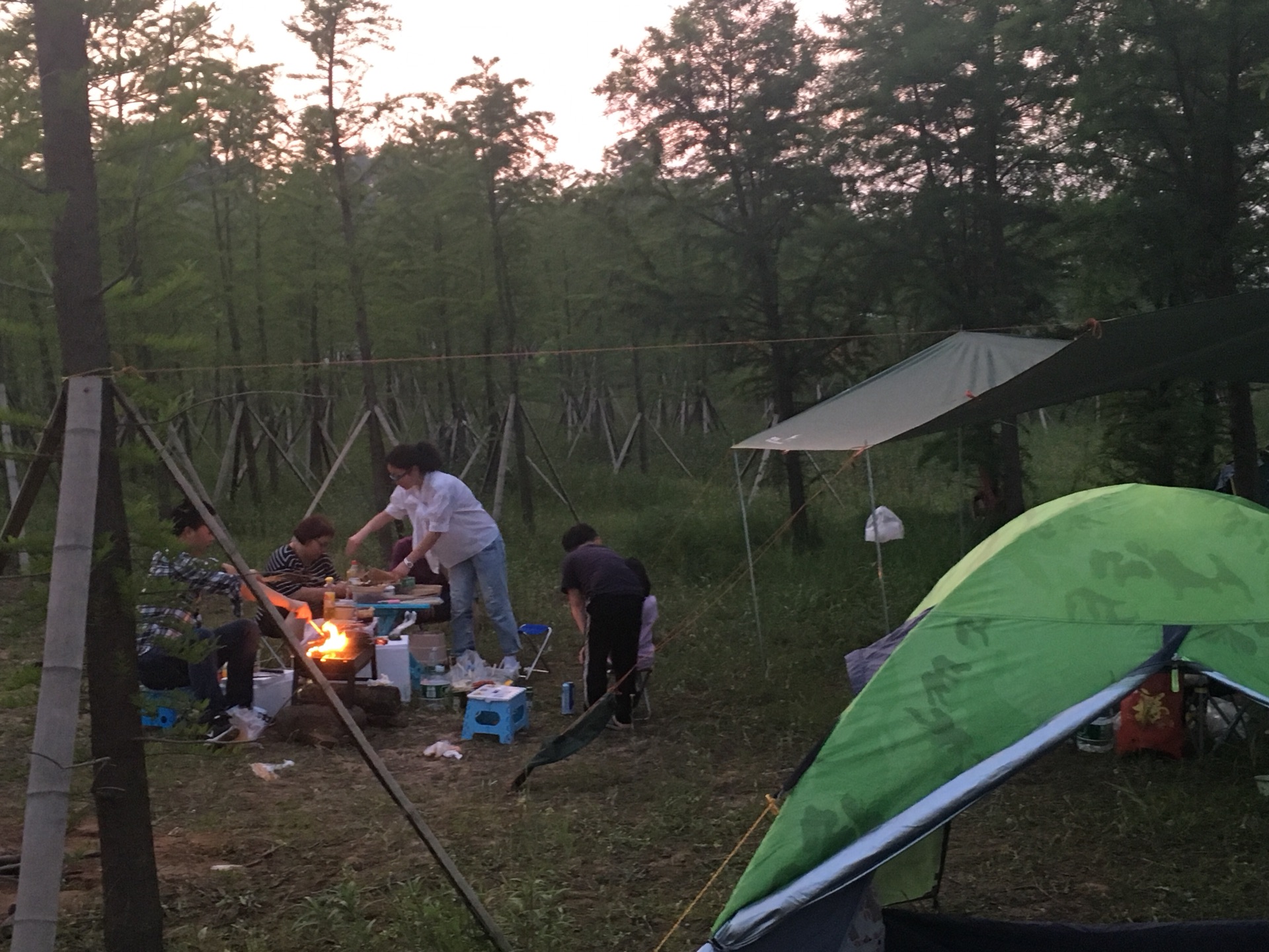 长寿湖太极岛露营