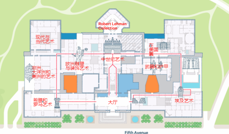 大都会博物馆导览图