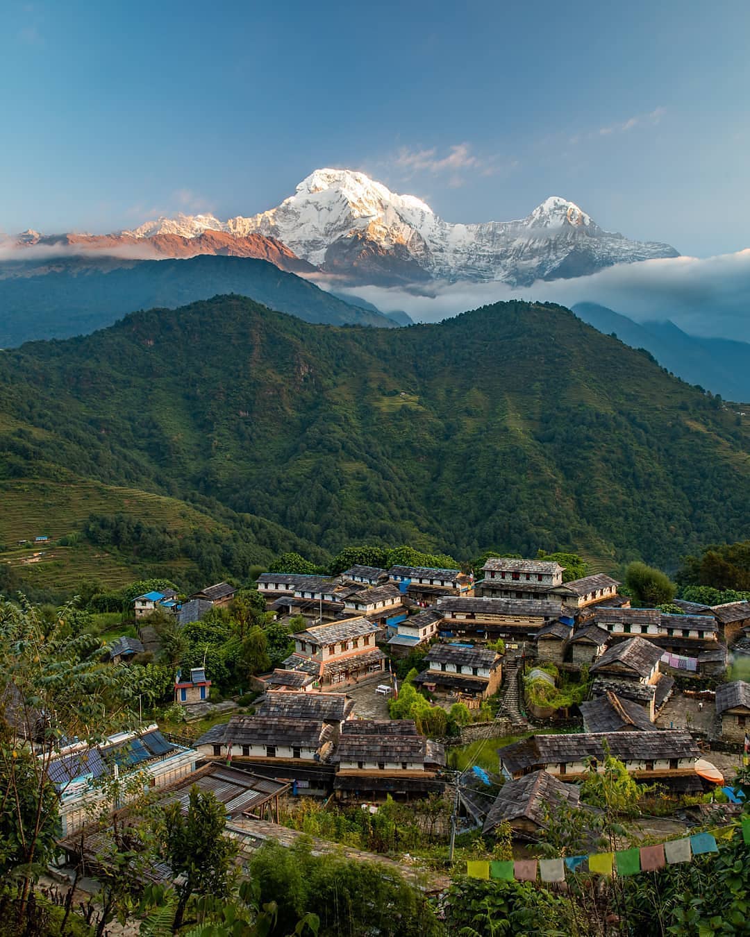 2020春节徒步季尼泊尔安纳普尔娜环线abc徒步11日游(安纳普尔娜雪山