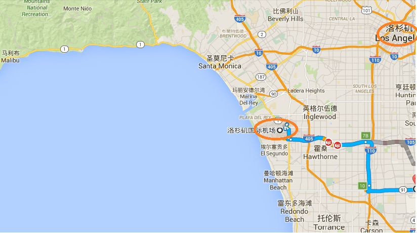 求洛杉矶机场中文地图,la机场b是哪个位置?_马蜂窝问答 马蜂窝