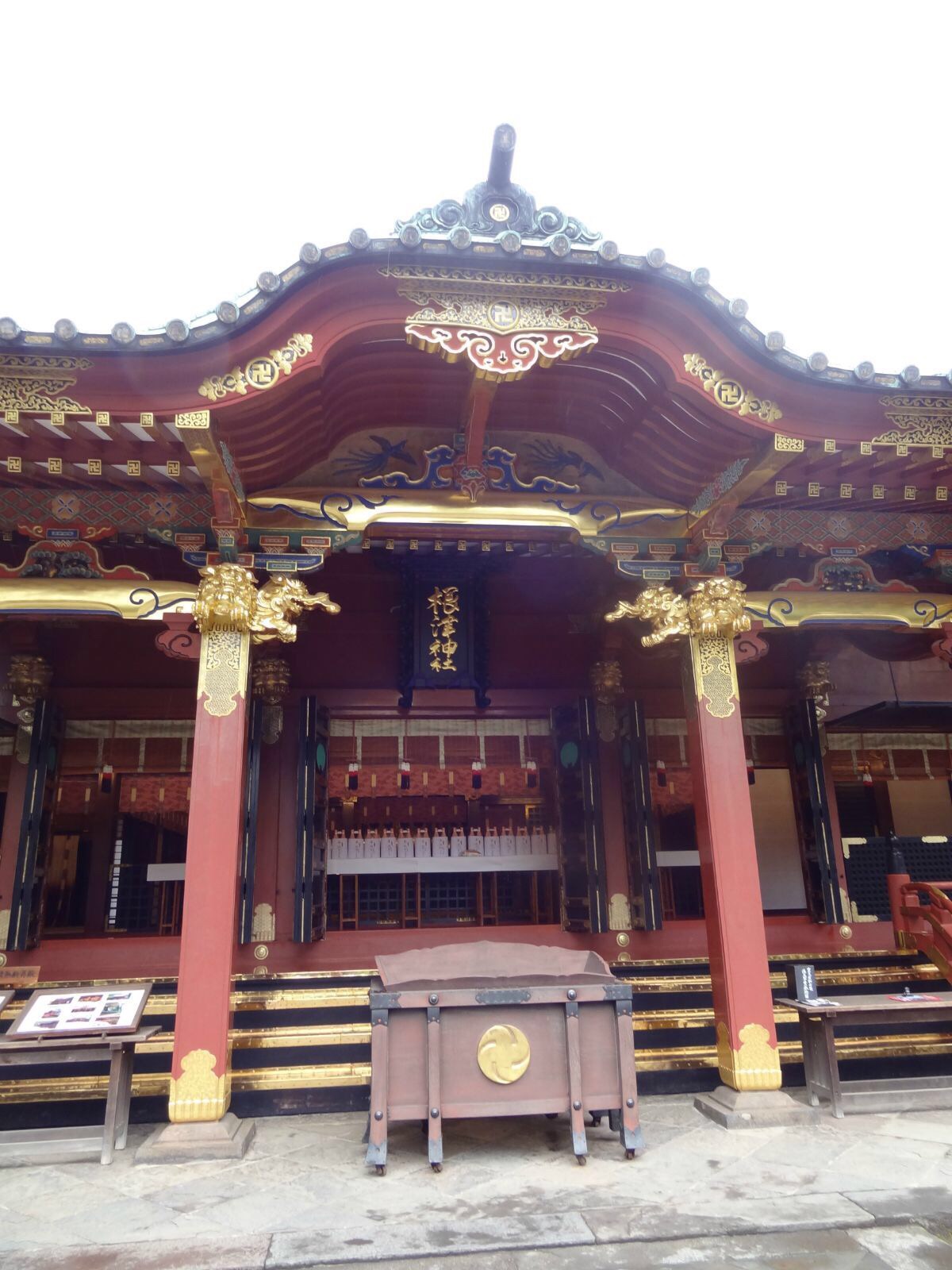 日本东京六义园谷根千根浸神社汤岛神社日枝神社千鸟居