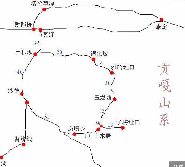 5 小时;雅哈垭口到子梅垭口,2 小时;子梅垭口到上木居,0.