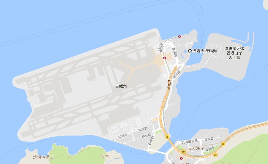 香港国际机场地图图片