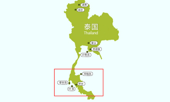 泰国华欣地图图片