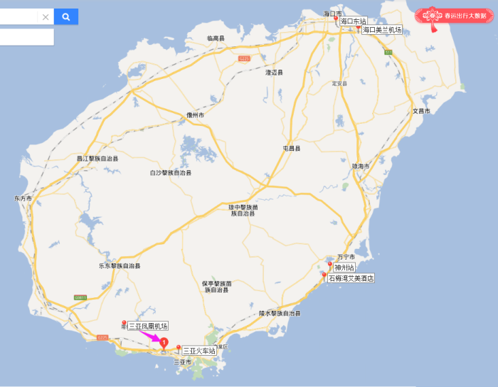 请问从三亚机场怎么到石梅湾艾美酒店