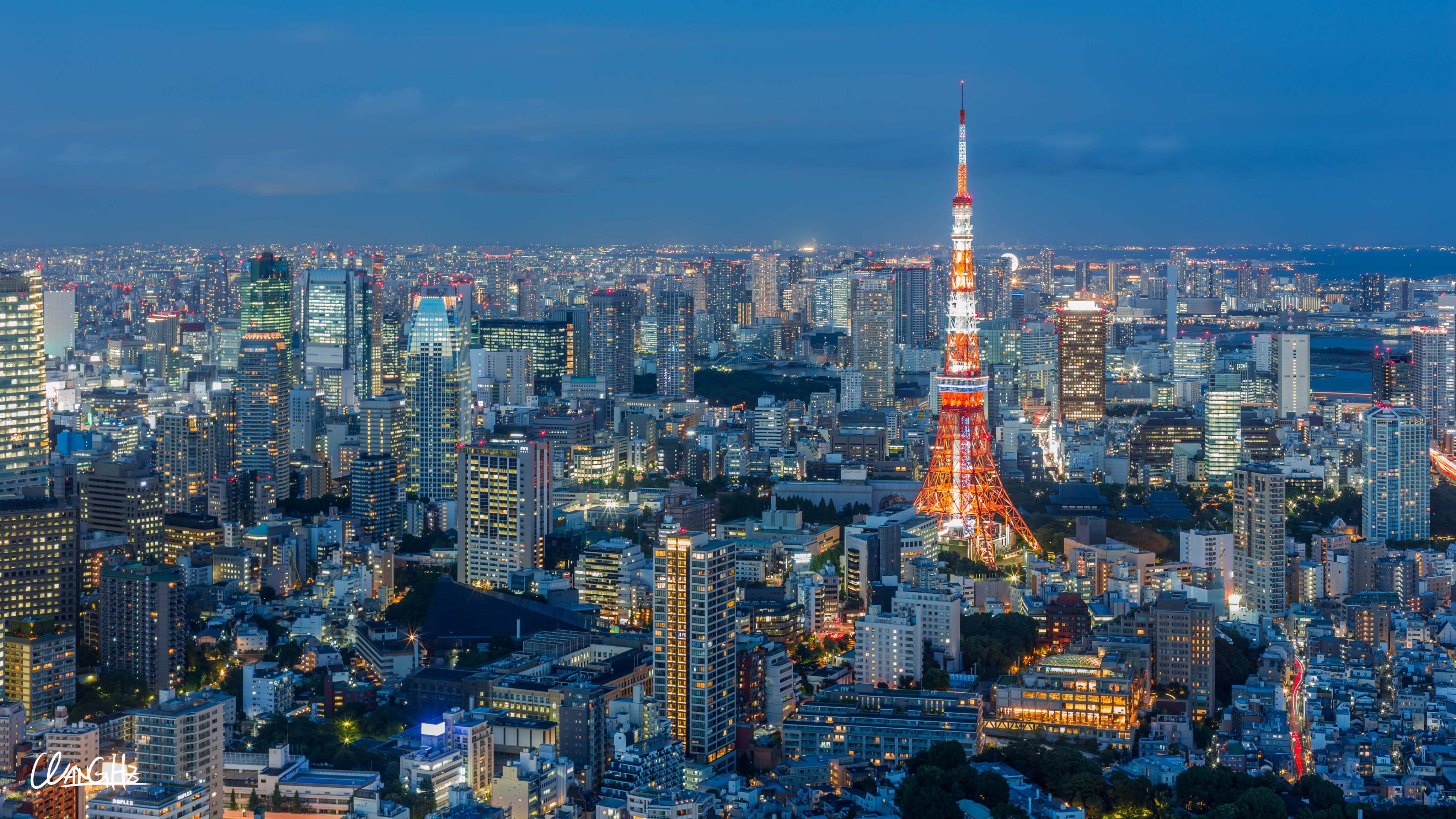 东京夜景壁纸4k图片