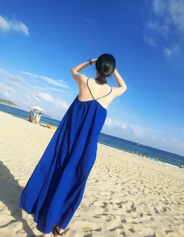 沙滩裙婚纱照_沙滩婚纱照