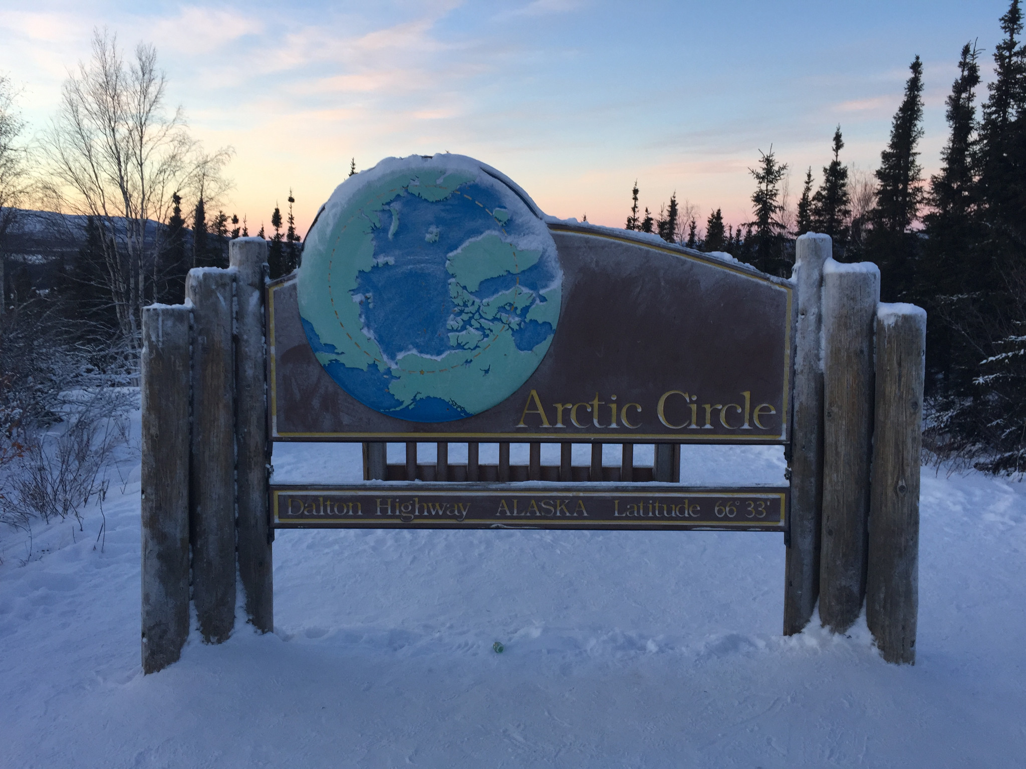 66°34北极圈标志(arctic circle engraving)